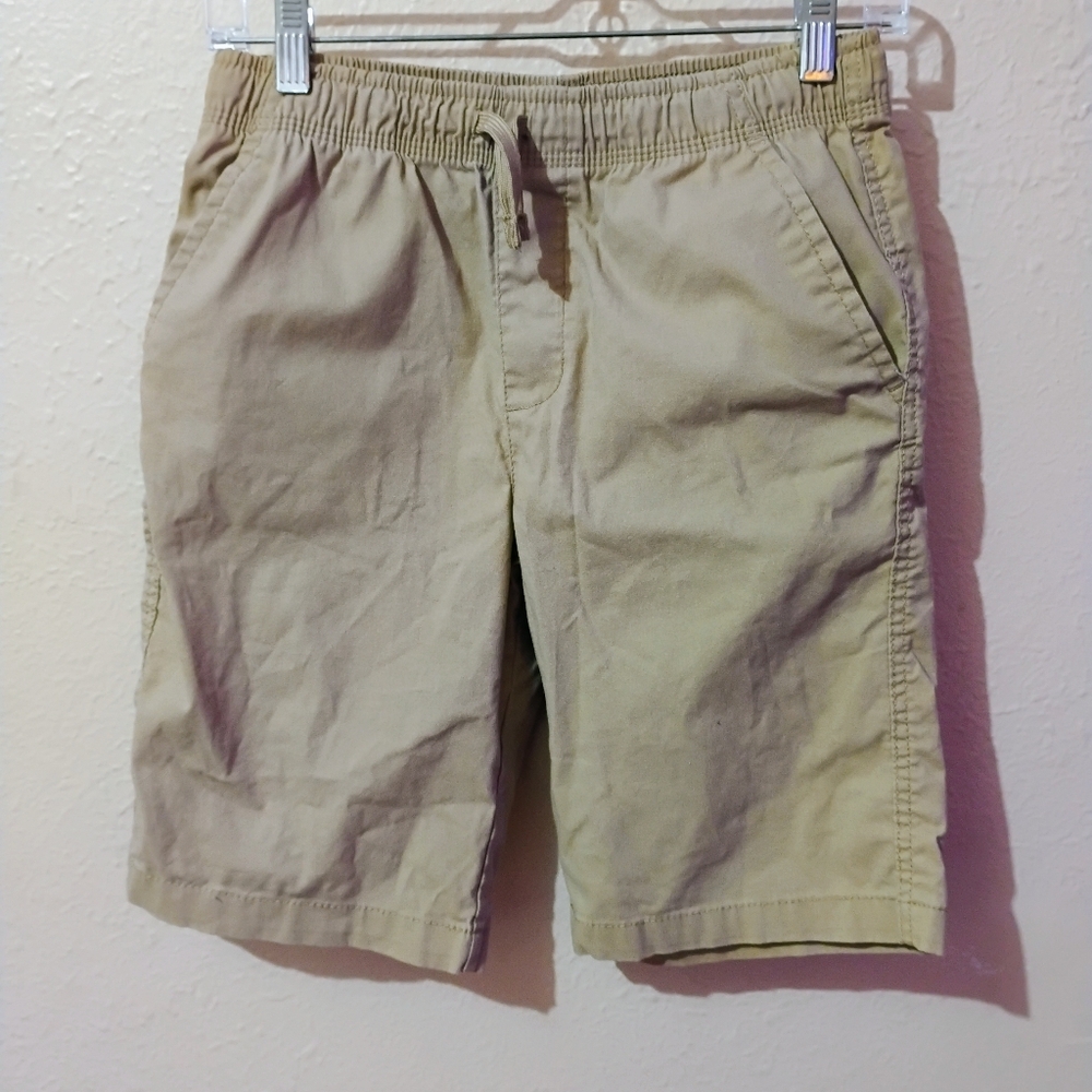 BOYS SIZE XL 14/16 Wonder Nation Elastic Waist Khaki Shorts